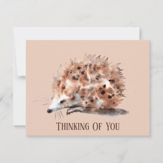 かわいいアナグマ好きが、あ考えるなたに気持ちを加える ノートカード (正面)