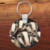 かわいいアナグマ キーホルダー (正面)