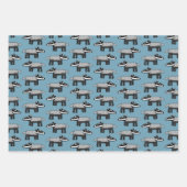 かわいいアナグマ ラッピングペーパーシート (正面)