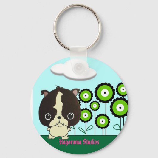 かわいいアナベルキーリングfrom hagorama Studios キーホルダー (正面)