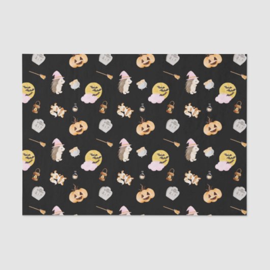 かわいいアニマルキッドハローウィンパーティ 薄葉紙 (正面)