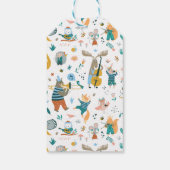 かわいいアニマルズバンド誕生日 ギフトタグ (裏面)