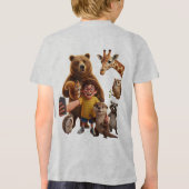 かわいいアニマルセルフィースクワッドのキャラクターデザイン トライブレンドＴシャツ (裏面)
