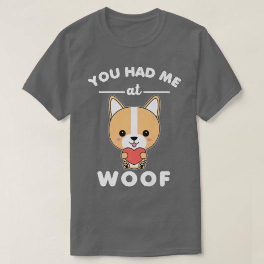 かわいいアニメおもしろいかわいいCorgi D Tシャツ (デザイン正面)