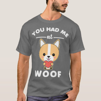 かわいいアニメおもしろいかわいいCorgi D Tシャツ