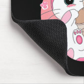 かわいいアニメかわいいキャットボバブルティーガールズコスム マウスパッド (コーナー)