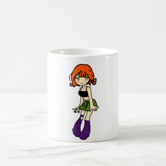 かわいいアニメちびキャラ女子コーヒーマグ コーヒーマグカップ (中央)