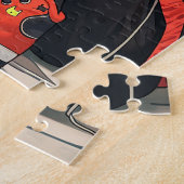 かわいいアニメのキャットガール ジグソーパズル (側面)