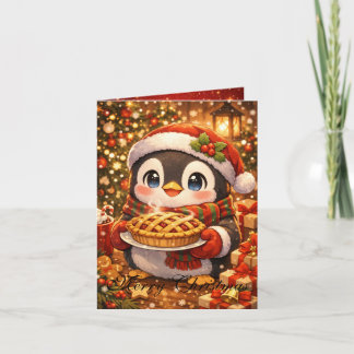 かわいいアニメのクリスマスカード カード