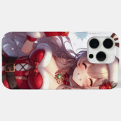 かわいいアニメのクリスマスガール Case-Mate iPhoneケース (裏面 (横))
