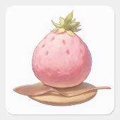 かわいいアニメのステッカー スクエアシール (正面)