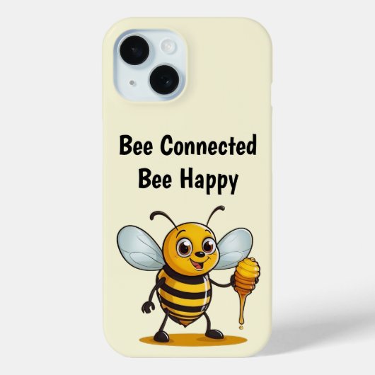 かわいいアニメのハチの携帯ケース Case-Mate iPhoneケース (裏面)