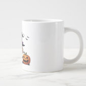 かわいいアニメのハロウィーンの魔女 ジャンボコーヒーマグカップ (右)