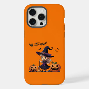 かわいいアニメのハロウィーンの魔女 iPhone 15 PRO MAXケース