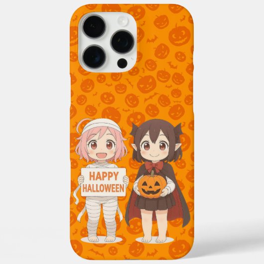 かわいいアニメのミイラと吸血鬼の女の子 Case-Mate iPhoneケース (裏面)