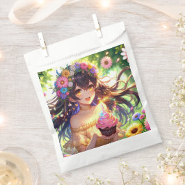 かわいいアニメの女の子の誕生日 フェイバーバッグ