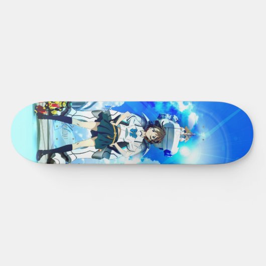 かわいいアニメの女の子スケートボード スケートボード (横)