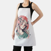 かわいいアニメの女の子 エプロン (インサイチュ)