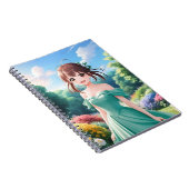 かわいいアニメの女の子 ノートブック (右側)