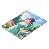 かわいいアニメの女の子 ノートブック (左側)