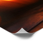 かわいいアニメの女の子。家幽霊のよく出る屋 ポスター (角)