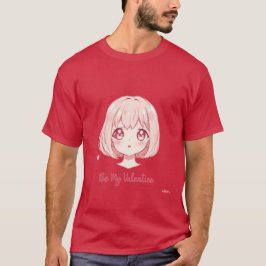 かわいいアニメの女の子 - 私のバレンタインになってTシャツ Tシャツ