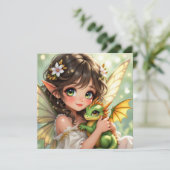 かわいいアニメの妖精とちびドラゴン  (スタンド正面)
