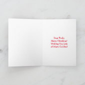 かわいいアニメの少女と子犬とイヤーマフ シーズンカード (内部)