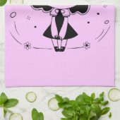 かわいいアニメの少女 キッチンタオル (折り畳み)