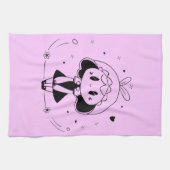 かわいいアニメの少女 キッチンタオル (横)