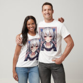 かわいいアニメの少女 Tシャツ (ユニセックス)