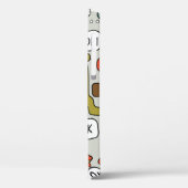 かわいいアニメの怪物のシームレスな背景 Case-Mate iPhoneケース (裏面 / 左)