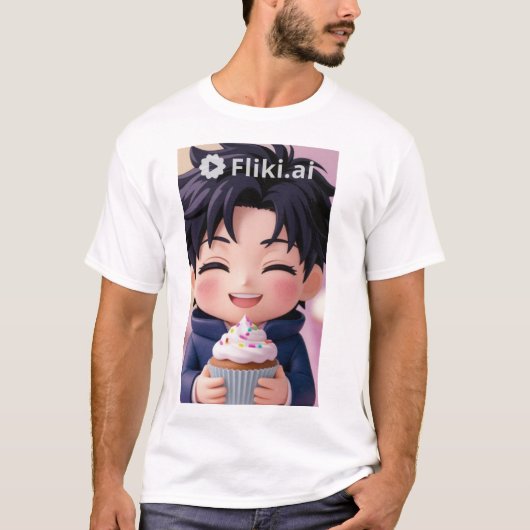 かわいいアニメのTシャツ Tシャツ (正面)