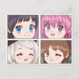 かわいいアニメはがき ポストカード