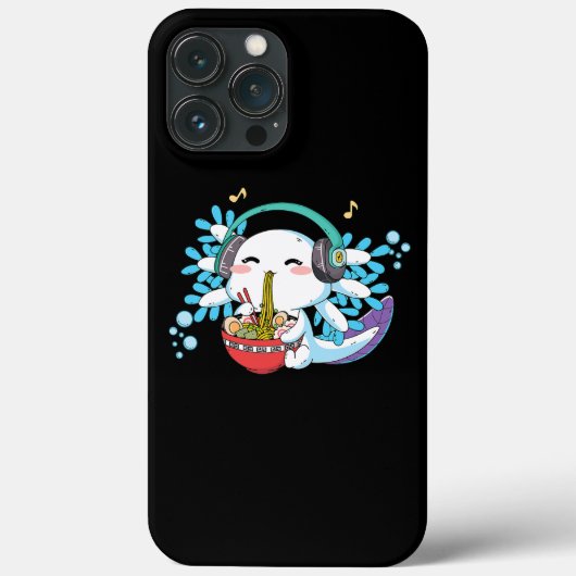 かわいいアニメアクソロトルーメンラーメン女子男子男子 Case-Mate iPhoneケース (裏面)