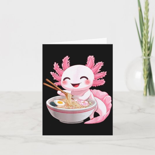 かわいいアニメアホロトルラーメン カード (正面)