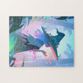 かわいいアニメウィッチガールファンタジー ジグソーパズル (横)