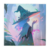 かわいいアニメウィッチガールファンタジー タイル (正面)