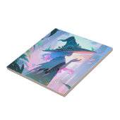 かわいいアニメウィッチガールファンタジー タイル (側面)