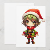 かわいいアニメエルフ シーズンカード (正面/裏面)