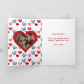 かわいいアニメカップル バレンタインデーのカスタマイズ シーズンカード (内部)