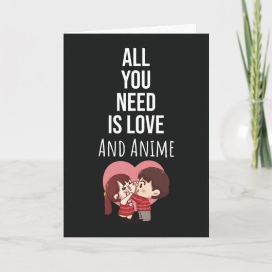 かわいいアニメカード・オタク・マンガ・日本のかいわいい カード (正面)