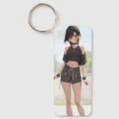かわいいアニメガールアーバンスタイル キーホルダー (正面)
