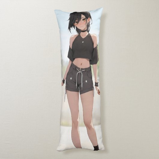 かわいいアニメガールアーバンスタイル ボディピロー (裏面 (縦))
