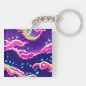 かわいいアニメガールキーチェーン キーホルダー (裏面)