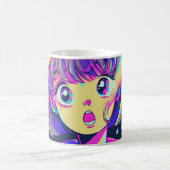かわいいアニメガールコーヒーマグ コーヒーマグカップ (中央)