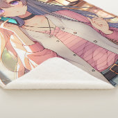 かわいいアニメガールショッピングブリス シェルパブランケット (3/4)