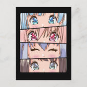 かわいいアニメガールジャパン漫画マンガアニメ ポストカード (正面)