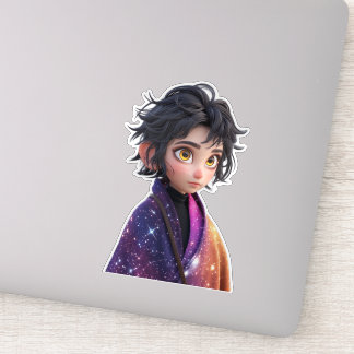 かわいいアニメガールステッカー | 可愛い銀河系美学 シール