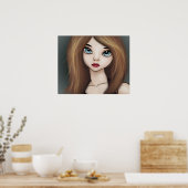 かわいいアニメガールドールマンガ日本のポスタープリント ポスター (キッチン)